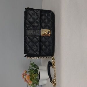 Jaeger Kate Pow Quilted Leather clutch shoulder Bag
